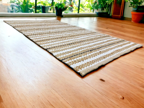 Jute cotton handmade carpet - jute,