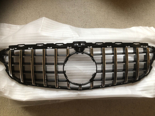 Black chrome upper grille - black,