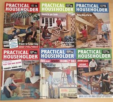 Vintage DIY Practical Householder Magazine Bundle x 6 - From 1964