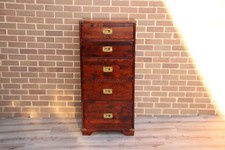 Laura Ashley Military Campaign Tallboy Chest of Drawers