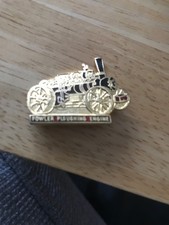 Vintage Fowler Steam/ ploughing Engine pin badge
