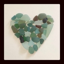Genuine Surf Tumbled Sea Glass  - Jewellery Crafts Bulk Mixed - 45 Pieces