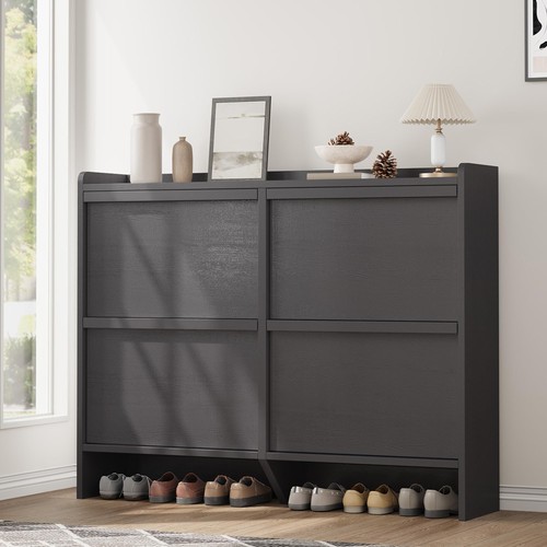 Shoe cabinet with flip drawers - cabinet,