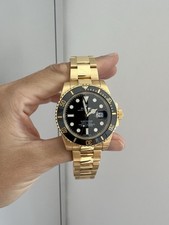 Rolex Submariner 18k Yellow Gold Black Dial 116618LN Box Papers 2013 Box Papers