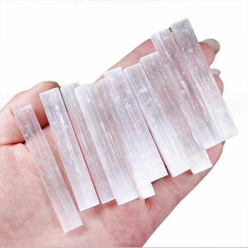 20pcs selenite logs - selenite, natural
