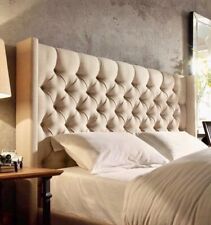 Wing Back Chesterfield Headboard 5ft Naples Cream Brand New !!!!