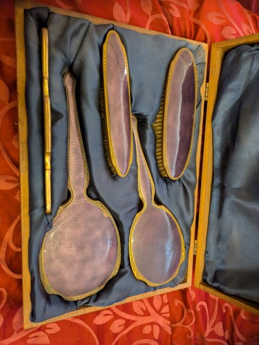 Vtg 1940 art deco blue - deco,