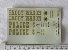Vintage 1960's Decals Sheet