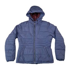 O'Neill Jacket Womens Large Blue Quilted Hooded Coat Ski Snowboard Ventura Winte