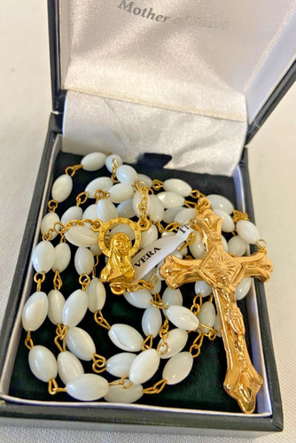 Genuine mother pearl rosary - genuine,