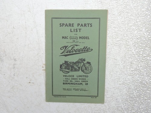 1958 velocette 350 - velocette, mac