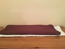 2 Base valance sheet double Brown (Next)  cream (Unbranded)