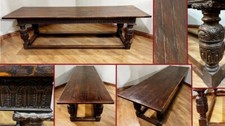 Antique Refectory Table Oak