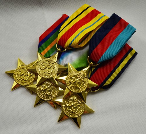 24ct gold ww2 medals ribbons - 24ct,