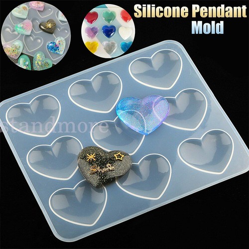 Heart silicone pendant - silicone, mold