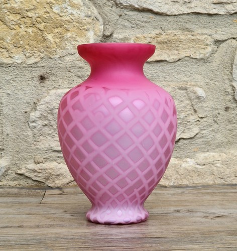 Antique pink satin - satin, vase