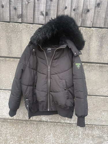 Zara black hooded water - black,