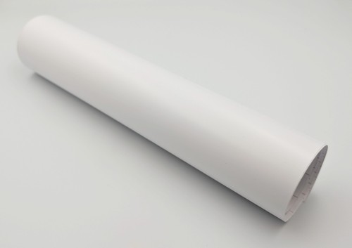Matt white self - self, adhesive