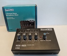 Soundlab 4 Channel Mono Microphone Mixer (G105AA) in original box