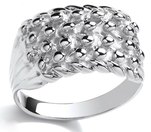 Sterling silver row keeper - sterling,