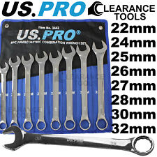 US PRO Jumbo Spanners 8pc Long