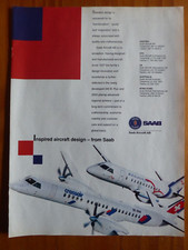 9/1994 PUB SAAB 2000 340B REGIONAL AIRLINE CROSSAIR AIRLINE ORIGINAL AD