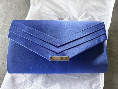 Royal cobalt blue clutch - cobalt,