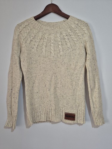 Superdry cream flecked jumper - superdry,