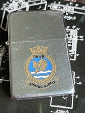 HMS Naval Air Squadron 849 Zippo Lighter 1987 (JC)