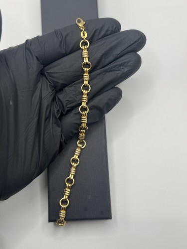 9ct gold belcher - 9ct, link