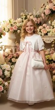 Girls Ball Gown Pink & Ivory