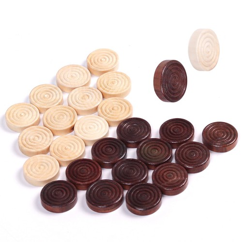 24pcs wooden draughts checker - 24pcs,