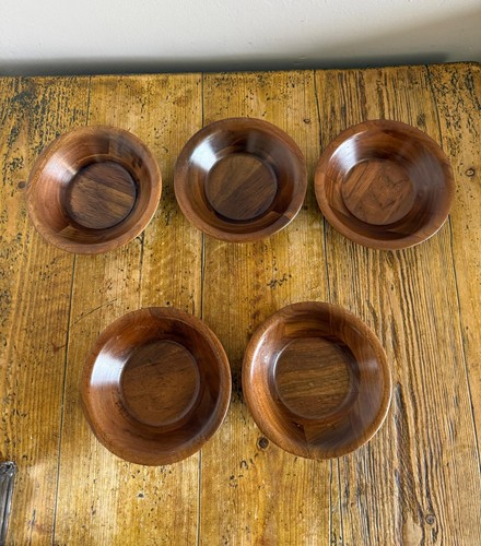 Vermillion real walnut bowls - walnut,