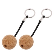 2 Pcs Floating Cork Keyring