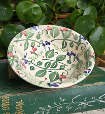 Vintage Emma Bridgewater Sweet Pea Soup Cereal Bowl Spongeware 1996 RARE