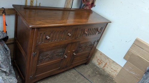 Vintage oak sideboard - vintage,