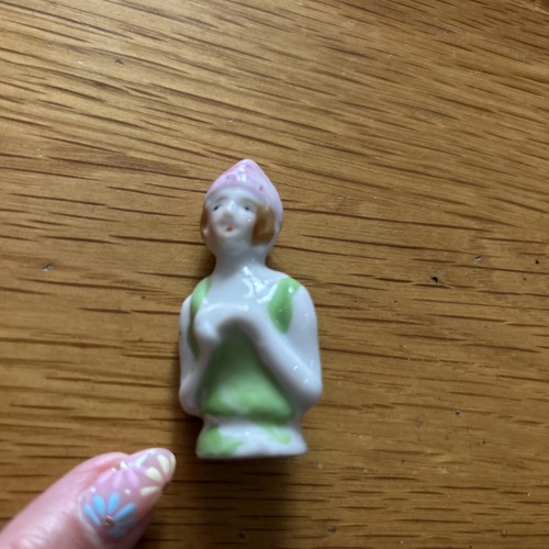 Antique porcelain half doll - porcelain,