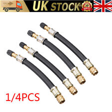 4x Flexible Rubber Tyre Valve Extension 210mm - Twin Wheel Lorry Van Bus Adapter