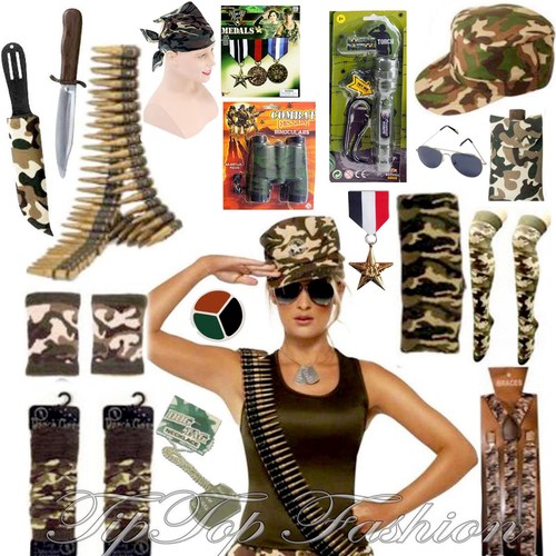 Army ladies mens fancy dress - ladies/mens,