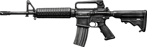 M16 gun rifle submachine - m16,