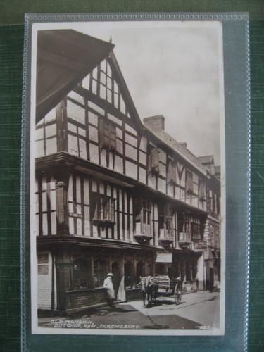 Rppc old mansion butcher - gb,