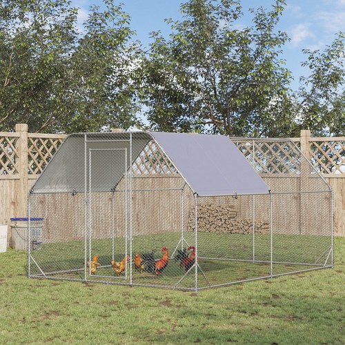Pawhut chicken run roof - run, w/