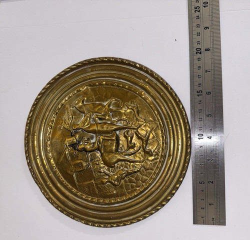 Brass embossed decorative wall - embossed,