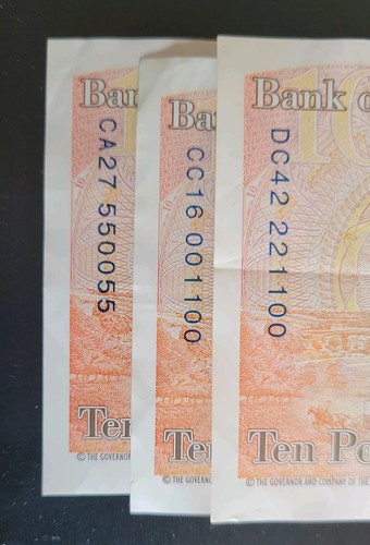 Polymer ten pound note - polymer,