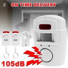 Door Alarm,Burglar Alert PIR Sensor Security Alarm Wireless w/Remote Control