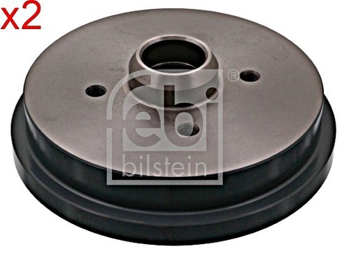 Rear brake drum fits vw - 2x,