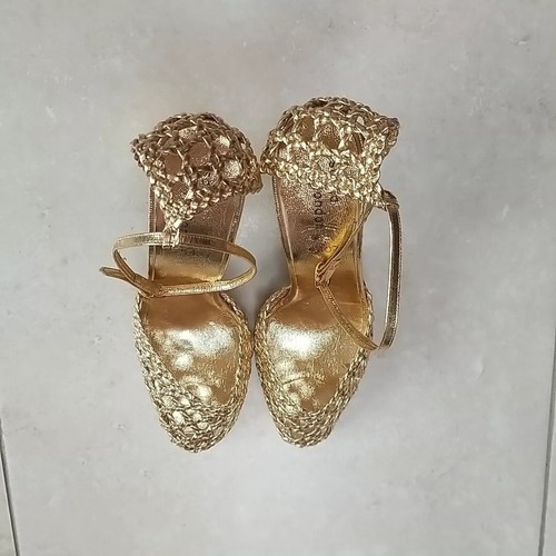 Vintage christmas gold strappy - vintage,