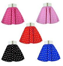 LADIES DANCE COSTUME Star Circle Skirts Rock n roll, Dance, Party, Fancy Dress