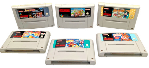 Snes games cartridges - games, pal)