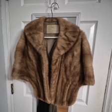 Vintage Brown Mink Shrug Real